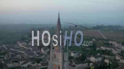 Saint-Emilion, At Sunrise - Video Drone Footage