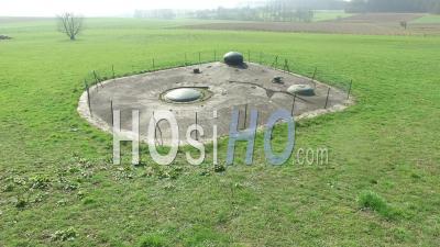 Bloc 5 Mortar Turret At Schoenenbourg Fort - Video Drone Footage