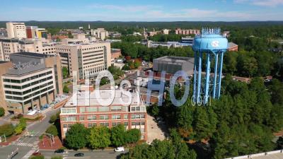 2022 - Good Aerial Over The University Of North Carolina Campus At Chapel Hill Medical Center - Video Drone Footage