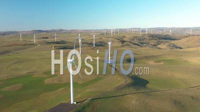 2020 - An Excellent Aerial View Of The Boco Rock Wind Farm In New South Wales, Australia - Video Drone Footage