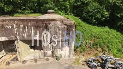 Fermont Fort On Maginot Line - Video Drone Footage Ammunition Entrance
