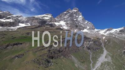 Le Cervin, Matterhorn, Italian Side, Viewed From Drone