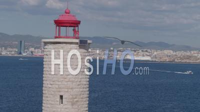 Frioul Island Archipelago, If Castle Situated In The Mediterranean Sea About A Mile Offshore In The Bay Of Marseille, Bouches-Du-Rhone, France - Video Drone Footage