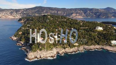  Péninsule Et Baie De Saint-Jean-Cap-Ferrat Par Une Journée Ensoleillée,Vidéo Par Drone