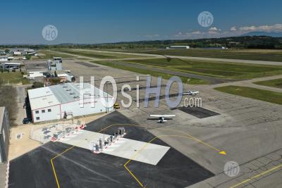 Avignon Airport, Vaucluse, France - Aerial Photography