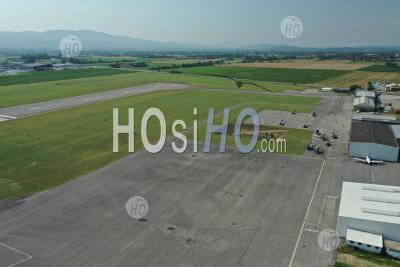 Valence Chabeuil Airport, Drome, France - Aerial Photography