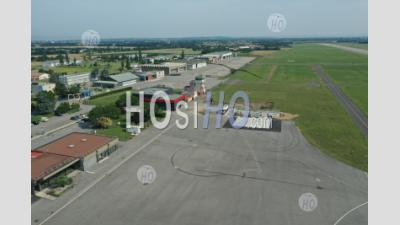 Valence Chabeuil Airport, Drome, France - Aerial Photography