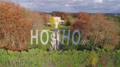 Tourreau Castle, Sarrians, Vaucluse, France - Video Drone Footage