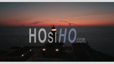 Coucher De Soleil à Cabo Da Roca, Portugal - Vidéo Par Drone