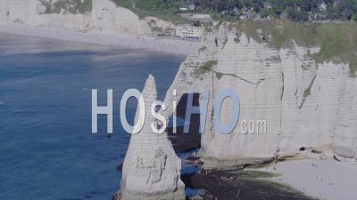 Cliffs Of Etretat - Video Drone Footage