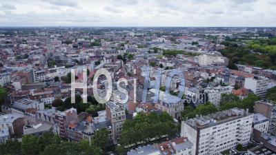 360 Panorama De Lille Du Centre-Ville, Vidéo Drone
