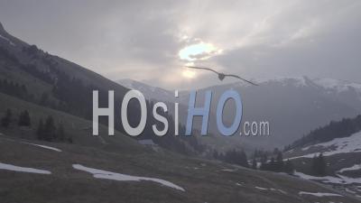 Les Routes De Montagne Du Col Arravis Area, Vidéo Drone