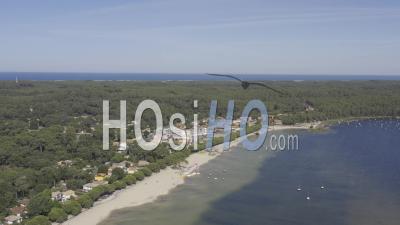 Vidéo Par Drone De Carcans Maubuisson, Le Lac, La Plage, Le Village