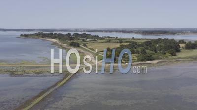 Drone View Of The Gulf Of Morbihan, Tascon Island