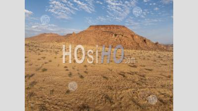 Red Granite Rocks And Hills Nearby Twyfelfontein, Namibia - Aerial Photography