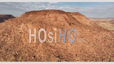 Red Granite Rocks And Hills Nearby Twyfelfontein, Namibia - Video Drone Footage