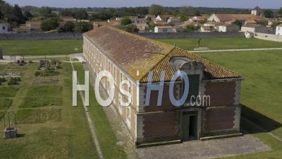 Drone View Of The Citadelle De Brouage, The Syndicat Mixte De Brouage