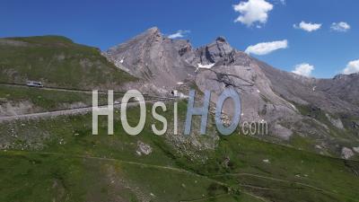 Mountain Pain De Sucre Near Agnel Pass Between The Queyras And The Italian Piemont - Video Drone Footage