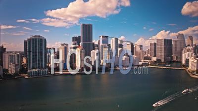Downtown Miami Time Lapse, Daytime - Video Drone Footage