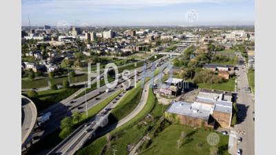 Interstate 94 In Detroit - Aerial Photography