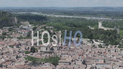 Ville De Beaucaire Sur Le Rhône, France - Vidéo Par Drone