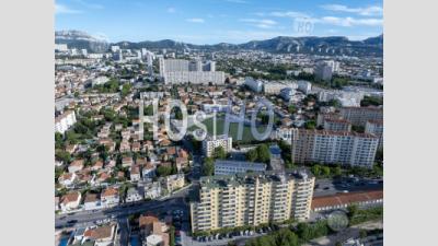 Marseille City District 8 And 9, Near The Velodrome Stadium, France - Aerial Photography