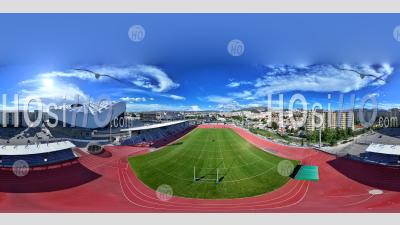 Vr360 Panorama Of Marseille Delort And Velodrome Stadium, France - Aerial Photography