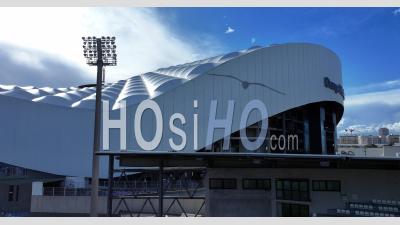 Velodrome Footaball Stadium And Marseille City, France - Video Drone Footage
