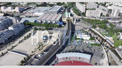 Marseille City District 8 And 9, Near The Velodrome Stadium, France - Video Drone Footage