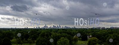 Detroit Skyline - Aerial Photography