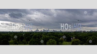 Detroit Skyline - Aerial Photography
