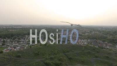 Landscape Of Mining Town - Video Drone Footage