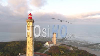 Whales Lighthouse On Re Island - Video Drone Footage