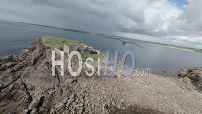Fort De L'ilette De La Péninsule De Kermorvan - Vidéo Par Drone