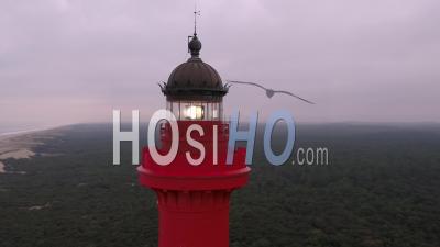 Morning On Coubre Lighthouse - Video Drone Footage
