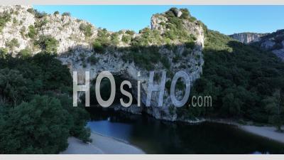 Pont D'arc And The Ardèche River, France - Video Drone Footage