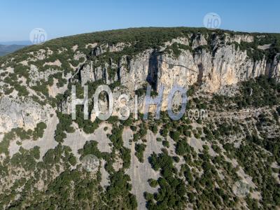 Gorges De L'ardèche Près Du Col Du Serre De Tourre, Ardèche, France - Photographie Aérienne