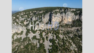 Gorges De L'ardèche Près Du Col Du Serre De Tourre, Ardèche, France - Photographie Aérienne