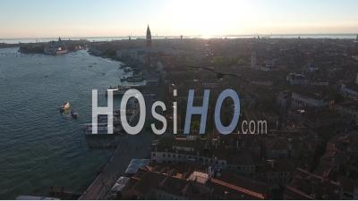 Venice At Sunset - Video Drone Footage