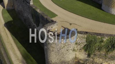 Vue Aérienne Du Château De Fénelon Depuis Un Drone