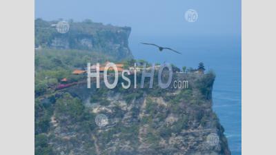 Pura Uluwatu Temple And Cliffs, Bali, Indonesia - Aerial Photography