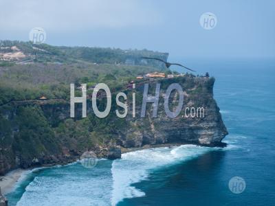 Pura Uluwatu Temple And Cliffs, Bali, Indonesia - Aerial Photography