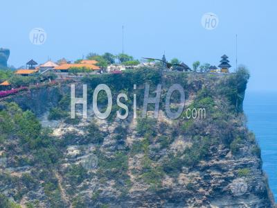 Pura Uluwatu Temple And Cliffs, Bali, Indonesia - Aerial Photography