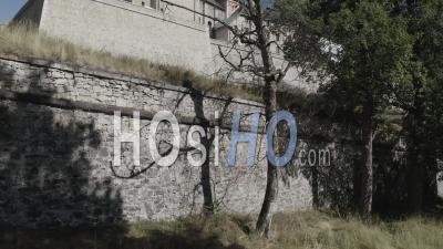 Church Of Briancon - Video Drone Footage
