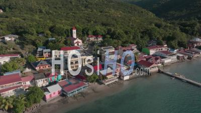 The Bay Of Deshaies, Guadeloupe ( Sainte-Marie In Death In Paradise ) - Video Drone Footage