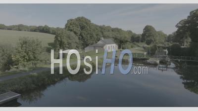 Sluice Of Nantes To Brest, Brittany, France - Video Drone Footage