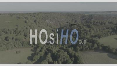 Moors Of Liscuis, Brittany, France - Video Drone Footage