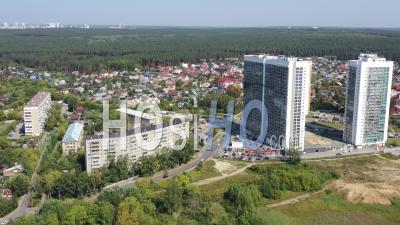Modern Architecture And Glass Skyscrapers Of The Capital City - Video Drone Footage