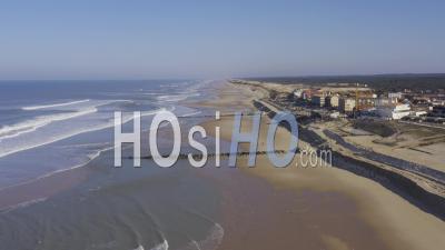 Drone View Of Lacanau Ocean, The Beach