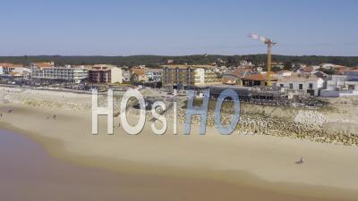 Drone View Of Lacanau Ocean, The Beach